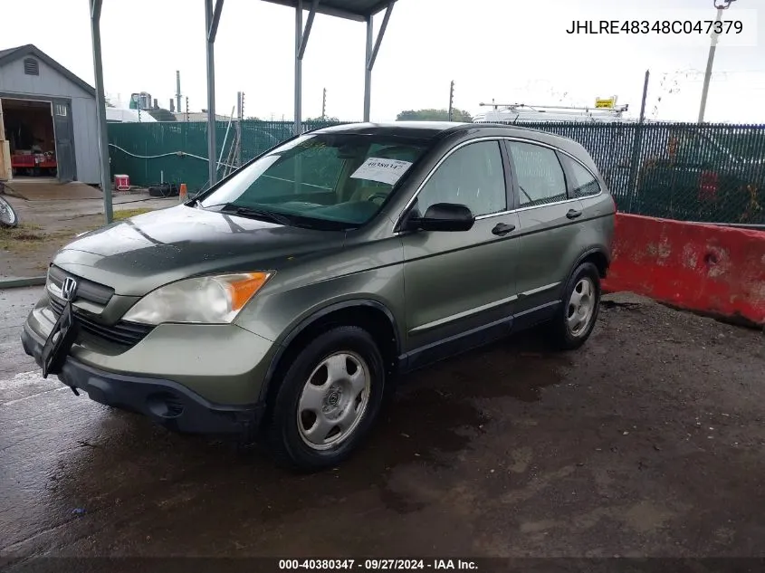 JHLRE48348C047379 2008 Honda Cr-V Lx