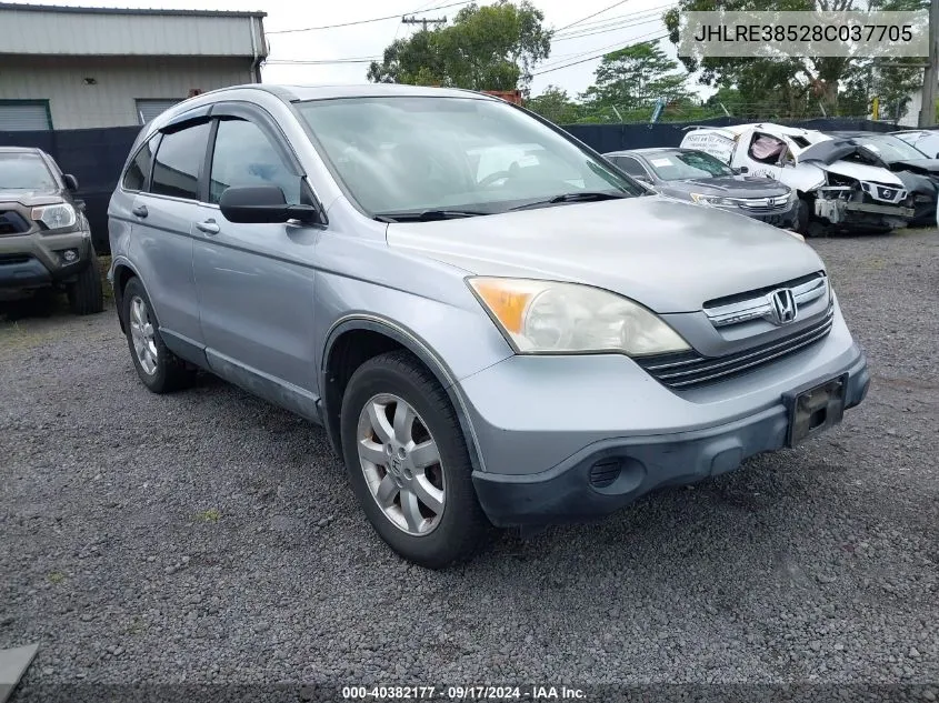 2008 Honda Cr-V Ex VIN: JHLRE38528C037705 Lot: 40382177