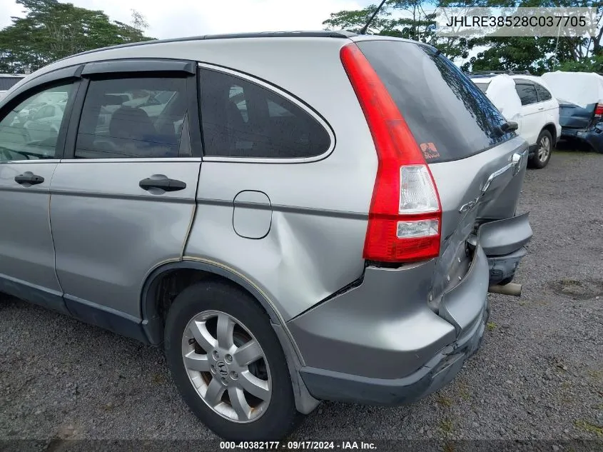 2008 Honda Cr-V Ex VIN: JHLRE38528C037705 Lot: 40382177