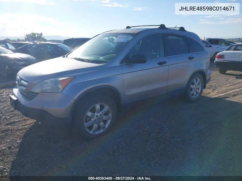 JHLRE48598C014671 2008 Honda Cr-V Ex