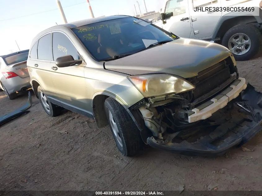 JHLRE38398C055469 2008 Honda Cr-V Lx