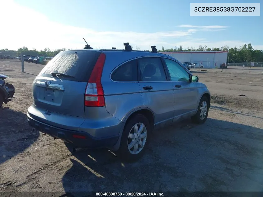 3CZRE38538G702227 2008 Honda Cr-V Ex