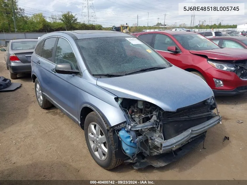 5J6RE48518L005745 2008 Honda Cr-V Ex