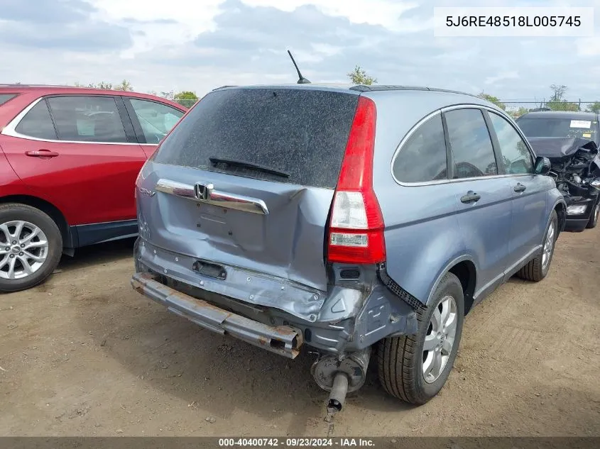 5J6RE48518L005745 2008 Honda Cr-V Ex