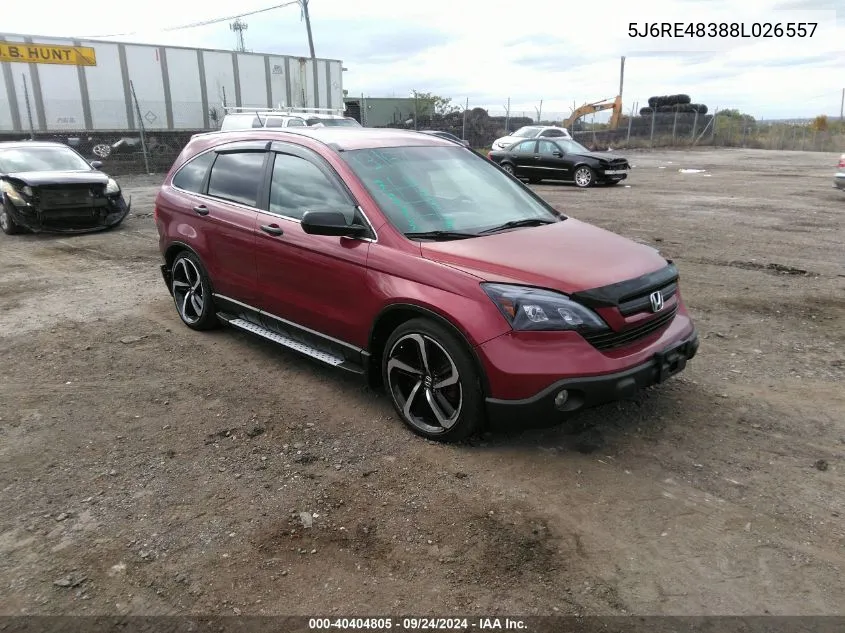 5J6RE48388L026557 2008 Honda Cr-V Lx