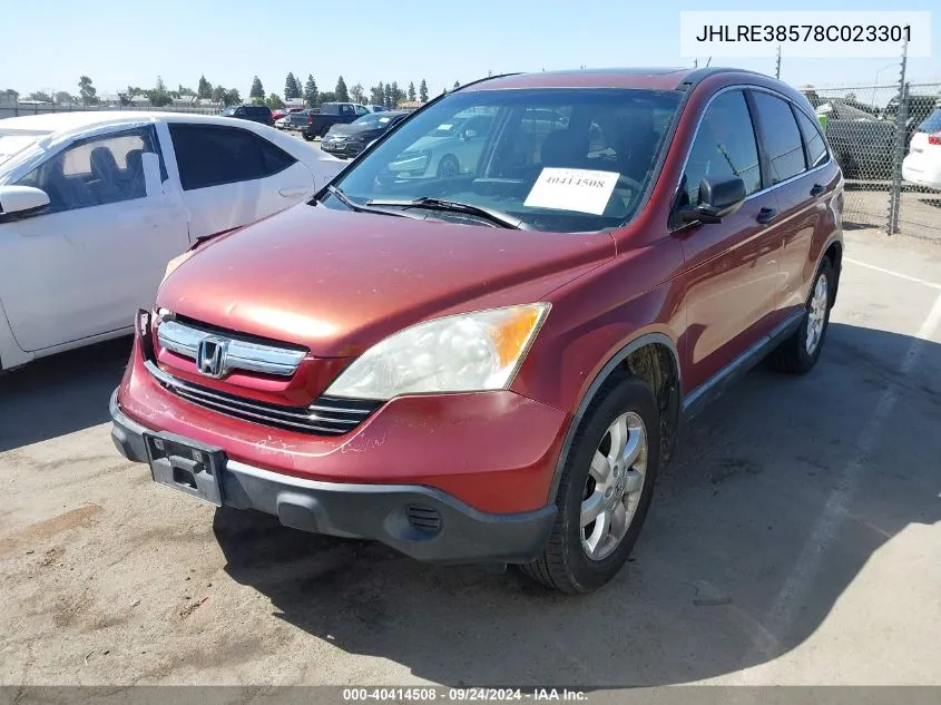 JHLRE38578C023301 2008 Honda Cr-V Ex