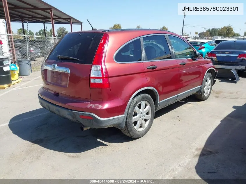 JHLRE38578C023301 2008 Honda Cr-V Ex