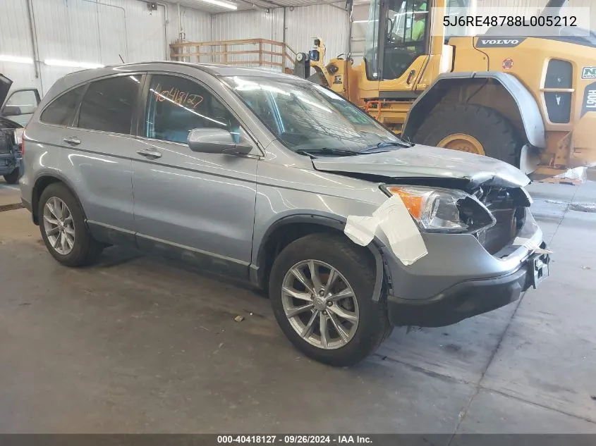 5J6RE48788L005212 2008 Honda Cr-V Ex-L