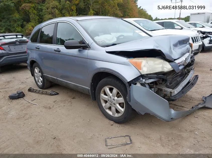 2008 Honda Cr-V Ex VIN: 5J6RE48588L031999 Lot: 40444412