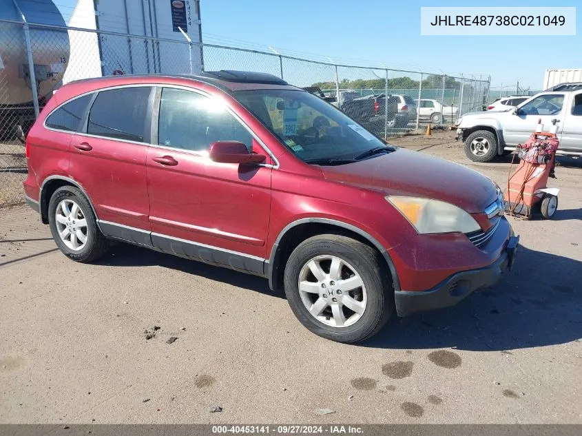 JHLRE48738C021049 2008 Honda Cr-V Ex-L