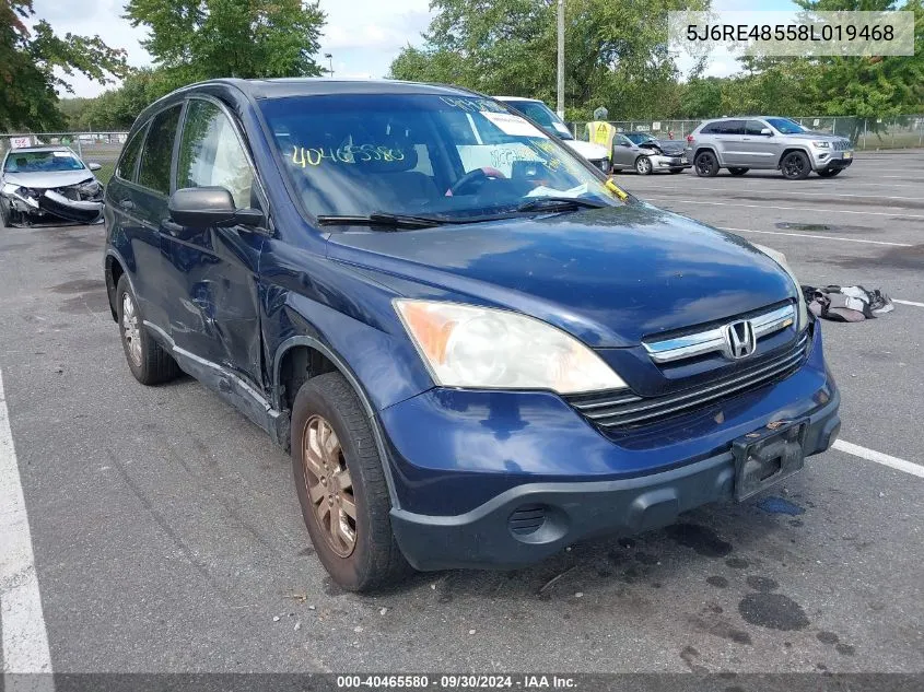 5J6RE48558L019468 2008 Honda Cr-V Ex