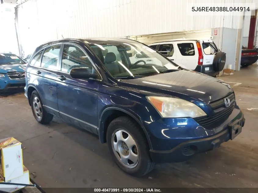 5J6RE48388L044914 2008 Honda Cr-V Lx