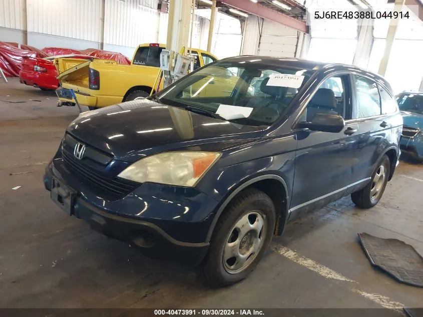 5J6RE48388L044914 2008 Honda Cr-V Lx