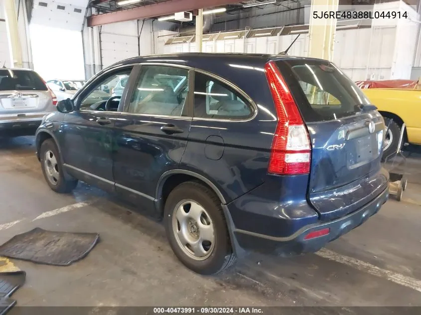 5J6RE48388L044914 2008 Honda Cr-V Lx