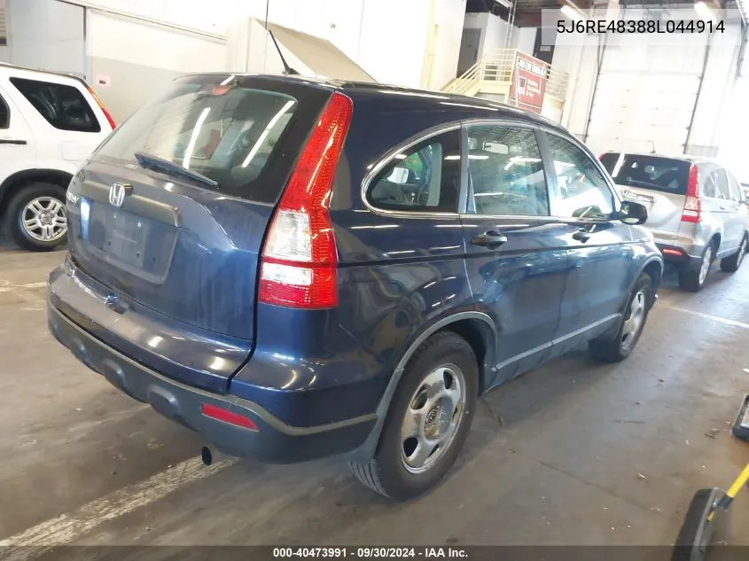 5J6RE48388L044914 2008 Honda Cr-V Lx