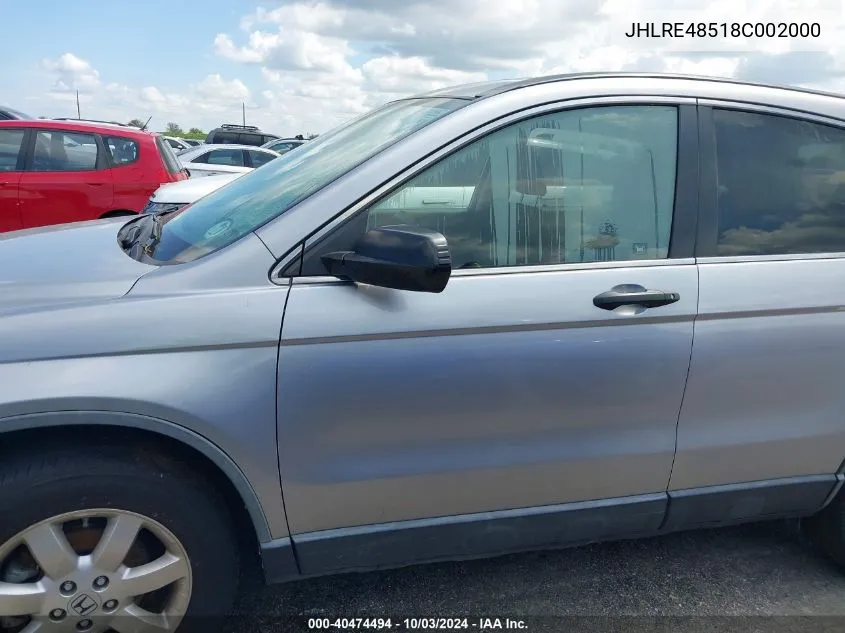 JHLRE48518C002000 2008 Honda Cr-V Ex