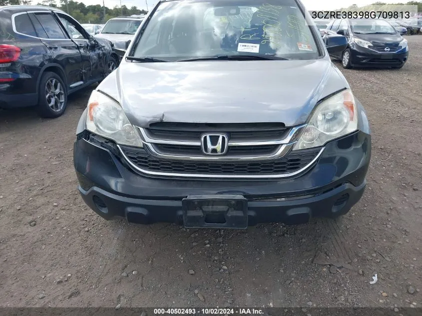 2008 Honda Cr-V Lx VIN: 3CZRE38398G709813 Lot: 40502493