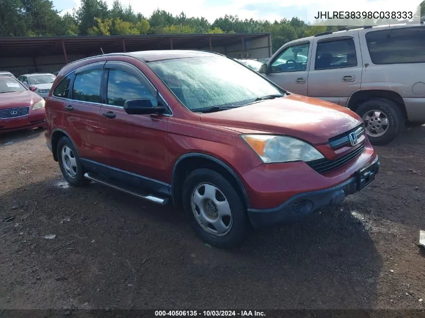 JHLRE38398C038333 2008 Honda Cr-V Lx