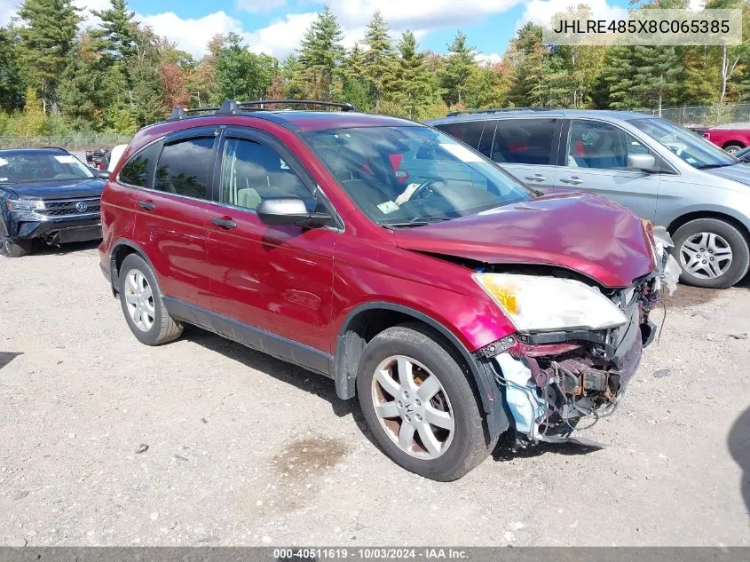 JHLRE485X8C065385 2008 Honda Cr-V Ex