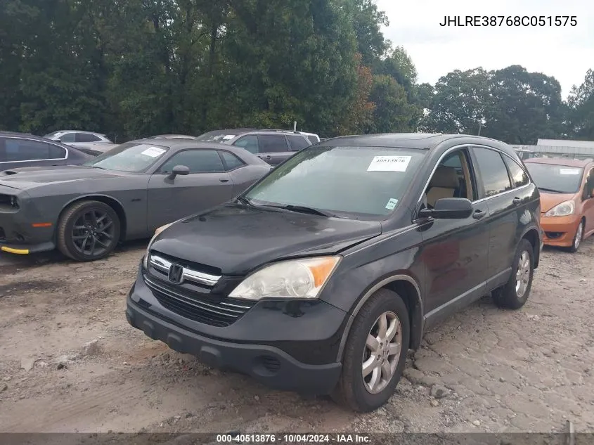 JHLRE38768C051575 2008 Honda Cr-V Ex-L