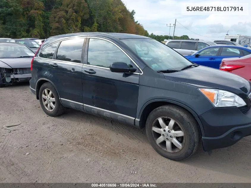 5J6RE48718L017914 2008 Honda Cr-V Ex-L