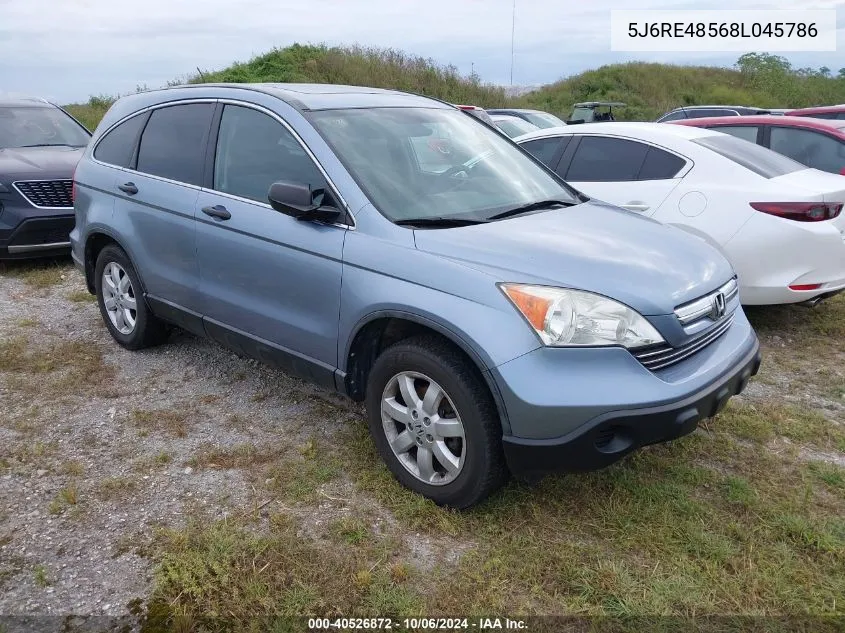 2008 Honda Cr-V Ex VIN: 5J6RE48568L045786 Lot: 40526872