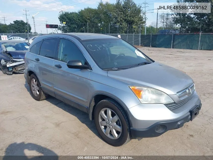 2008 Honda Cr-V Ex VIN: JHLRE48588C029162 Lot: 40533394