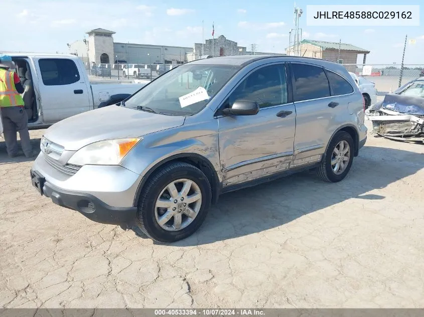 2008 Honda Cr-V Ex VIN: JHLRE48588C029162 Lot: 40533394