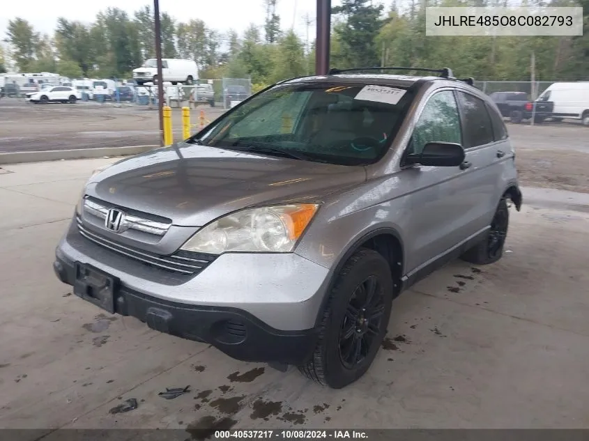 2008 Honda Cr-V Ex VIN: JHLRE485O8C082793 Lot: 40537217