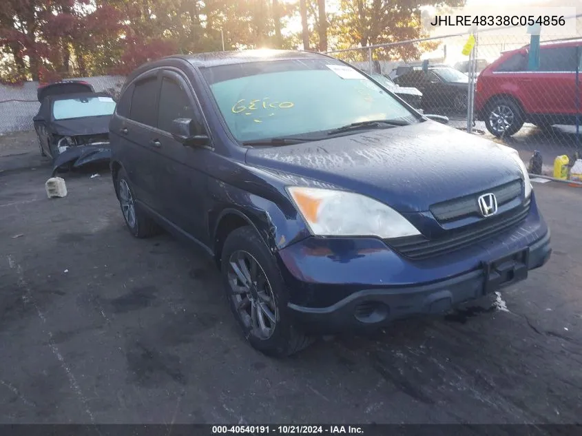 2008 Honda Cr-V Lx VIN: JHLRE48338C054856 Lot: 40540191