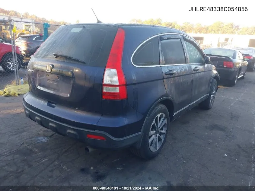 JHLRE48338C054856 2008 Honda Cr-V Lx