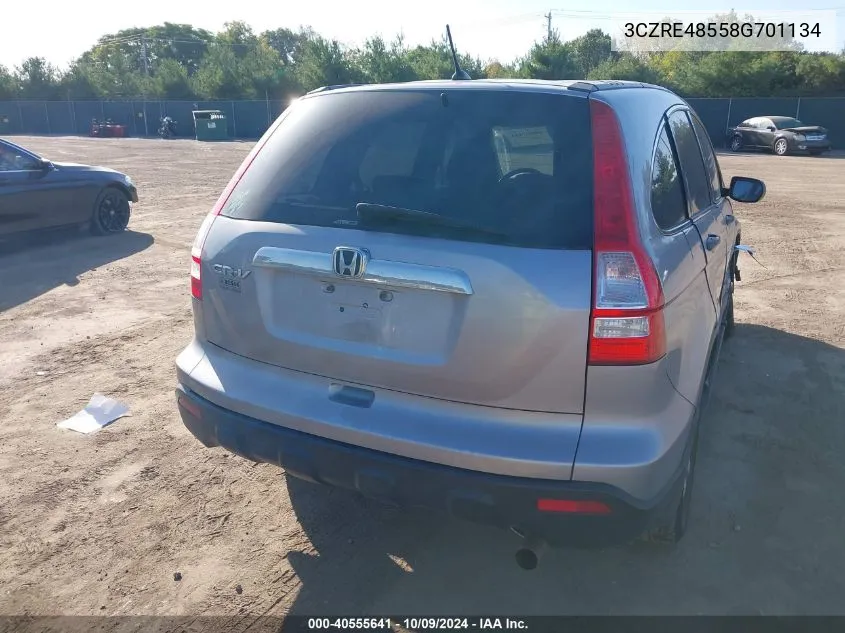 2008 Honda Cr-V Ex VIN: 3CZRE48558G701134 Lot: 40555641