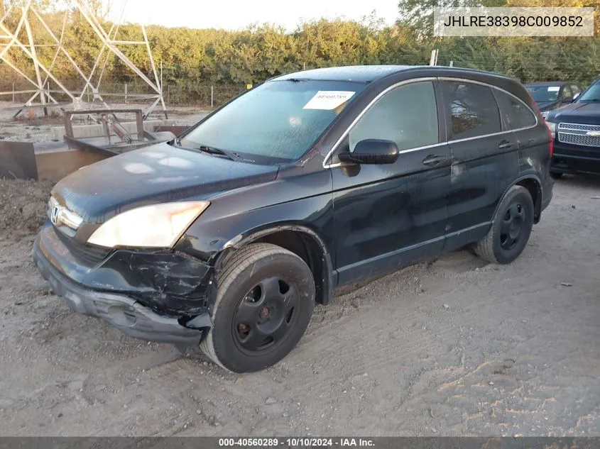 JHLRE38398C009852 2008 Honda Cr-V Lx