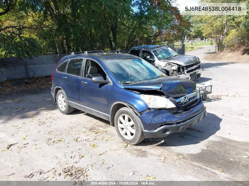 5J6RE48538L004418 2008 Honda Cr-V Ex