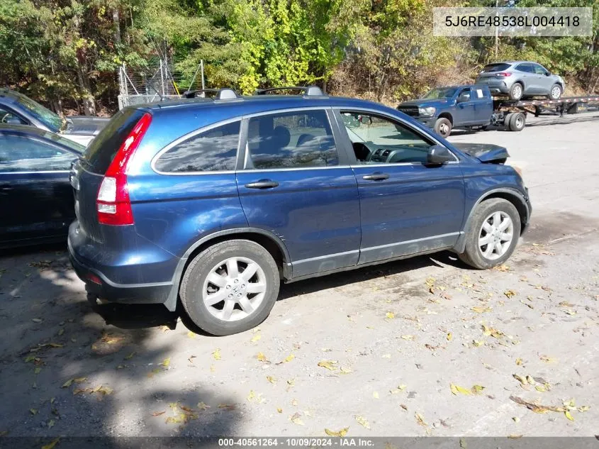 5J6RE48538L004418 2008 Honda Cr-V Ex