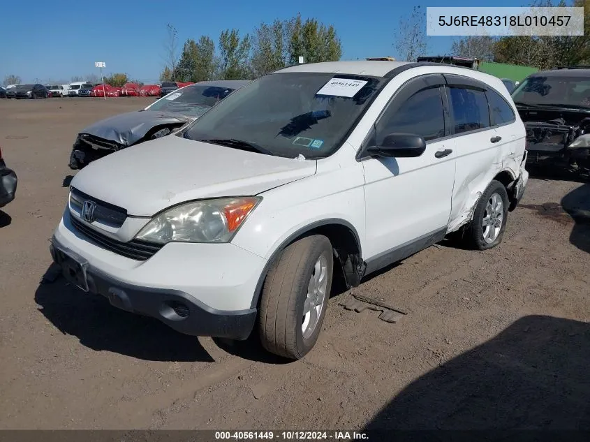 5J6RE48318L010457 2008 Honda Cr-V Lx