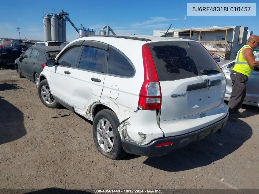 5J6RE48318L010457 2008 Honda Cr-V Lx