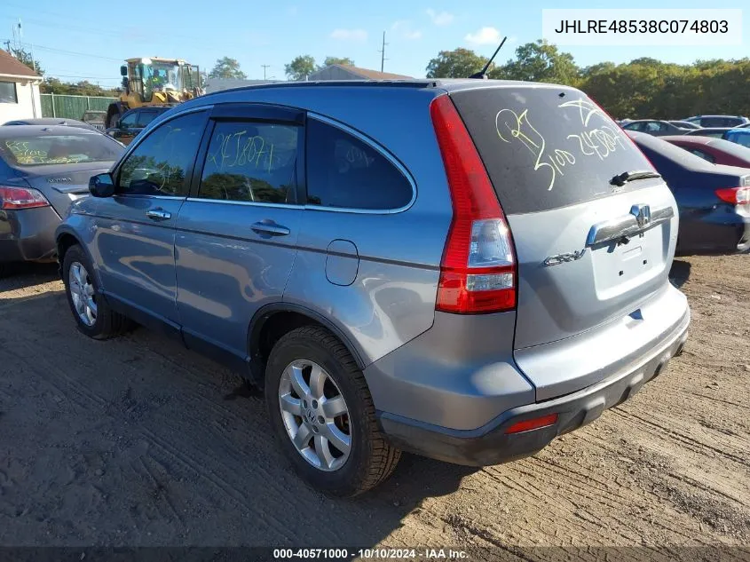 JHLRE48538C074803 2008 Honda Cr-V Ex