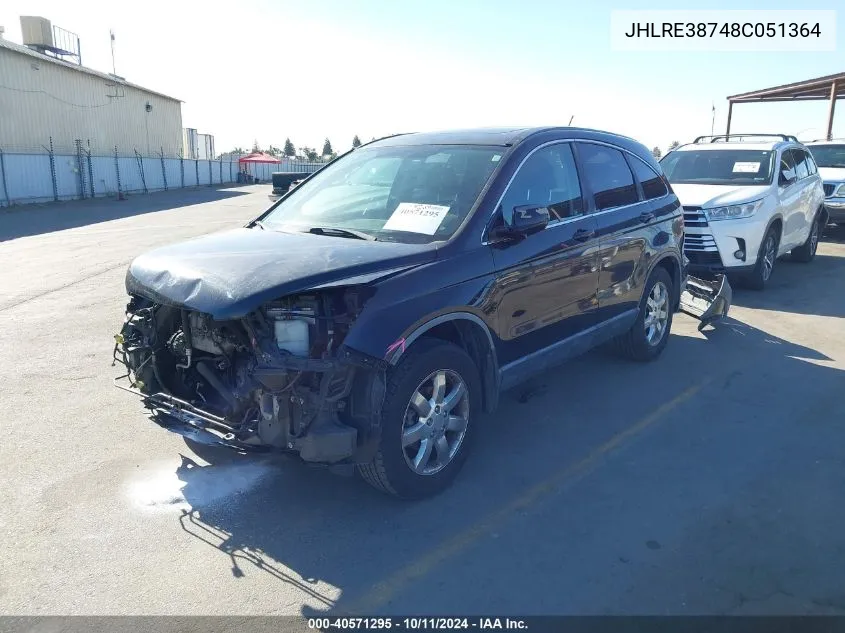 JHLRE38748C051364 2008 Honda Cr-V Ex-L