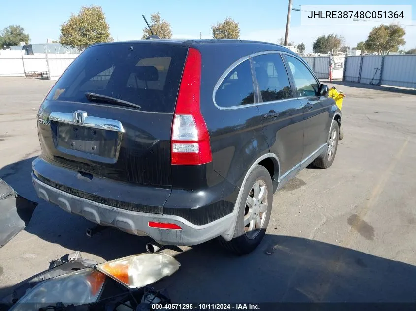 JHLRE38748C051364 2008 Honda Cr-V Ex-L