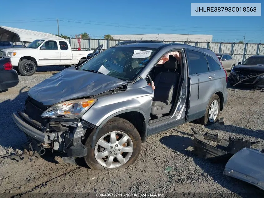 JHLRE38798C018568 2008 Honda Cr-V Ex-L