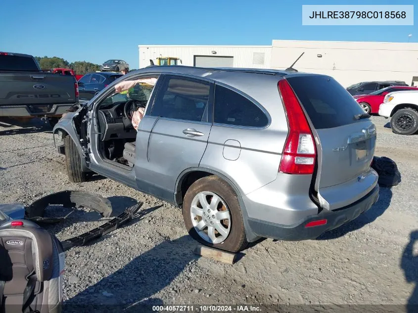 JHLRE38798C018568 2008 Honda Cr-V Ex-L