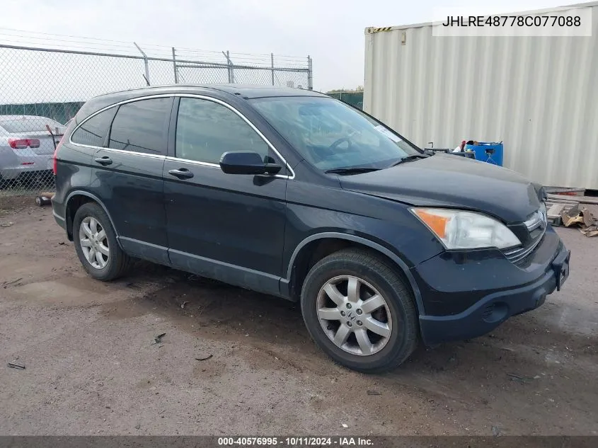 JHLRE48778C077088 2008 Honda Cr-V Ex-L