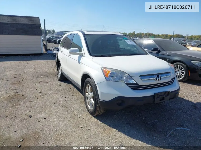 JHLRE48718C020711 2008 Honda Cr-V Exl