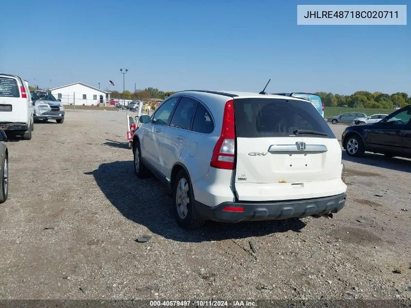 JHLRE48718C020711 2008 Honda Cr-V Exl