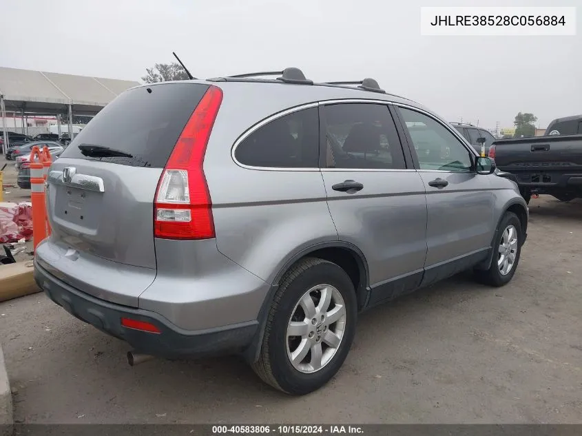 2008 Honda Cr-V Ex VIN: JHLRE38528C056884 Lot: 40583806