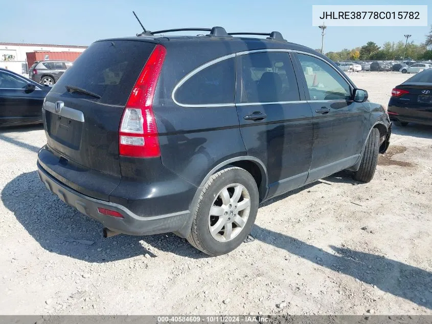 JHLRE38778C015782 2008 Honda Cr-V Ex-L