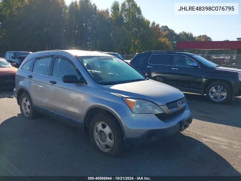 JHLRE48398C076795 2008 Honda Cr-V Lx