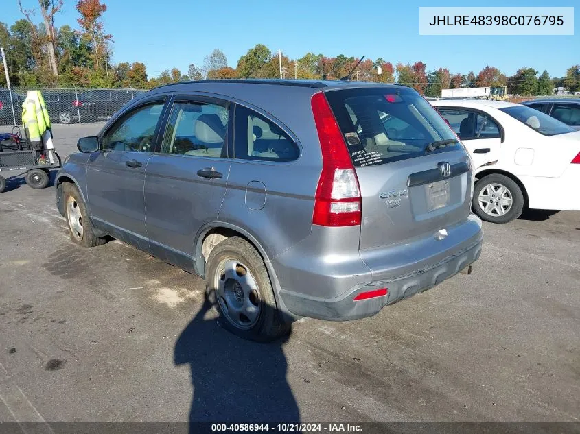 JHLRE48398C076795 2008 Honda Cr-V Lx