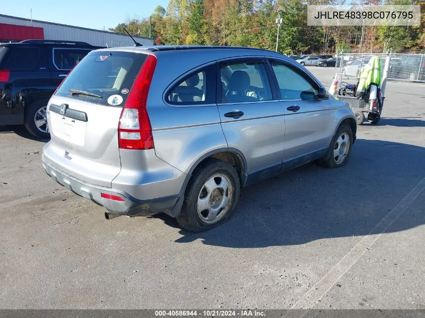 JHLRE48398C076795 2008 Honda Cr-V Lx